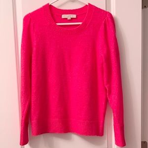 NWOT!! LOFT Hot Pink Sweater
